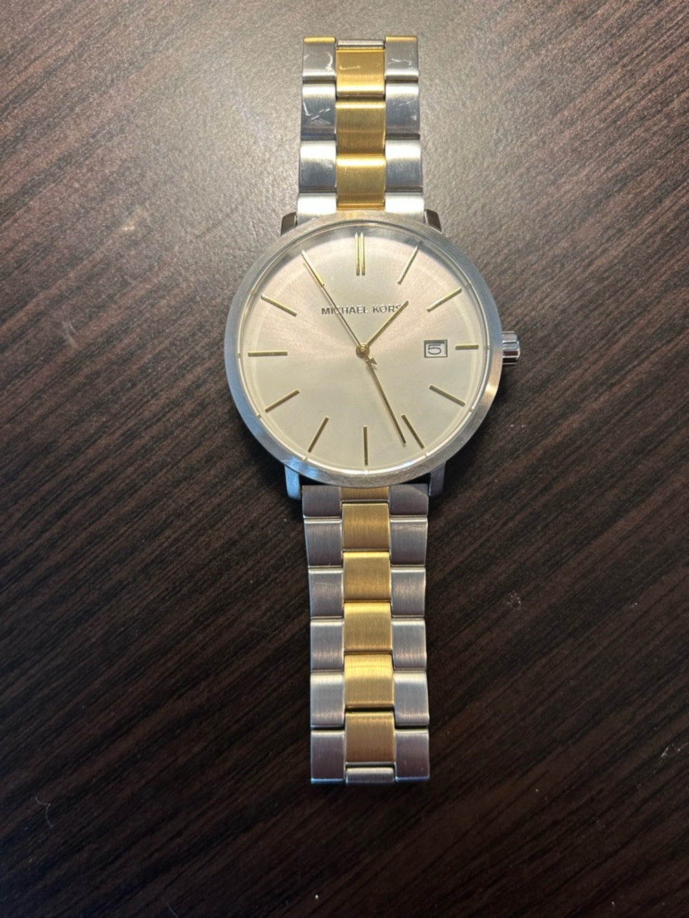 Michael Kors Two-Tone Gold and Silver Bracelet Watch